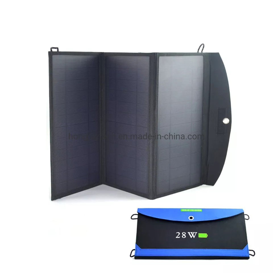 USB Output Waterproof Camping Travel Charger for Laptop Tablet GPS Phones 40W Portable Solar Panel for Power Station, Foldable Solar Cells Solar Charger