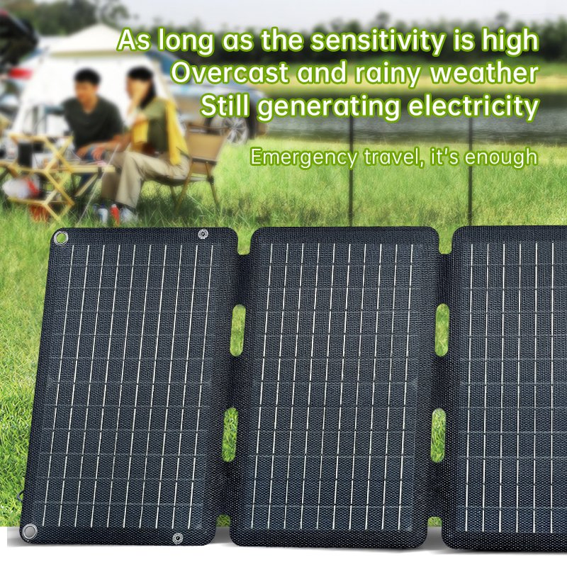 Ultra-Portable Foldable Solar Charger with IP68 Waterproof Design