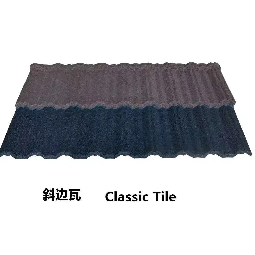 Solar Panel Stone Coated Metal Flat Roof Tile Energy Efficient Roofing Sheet