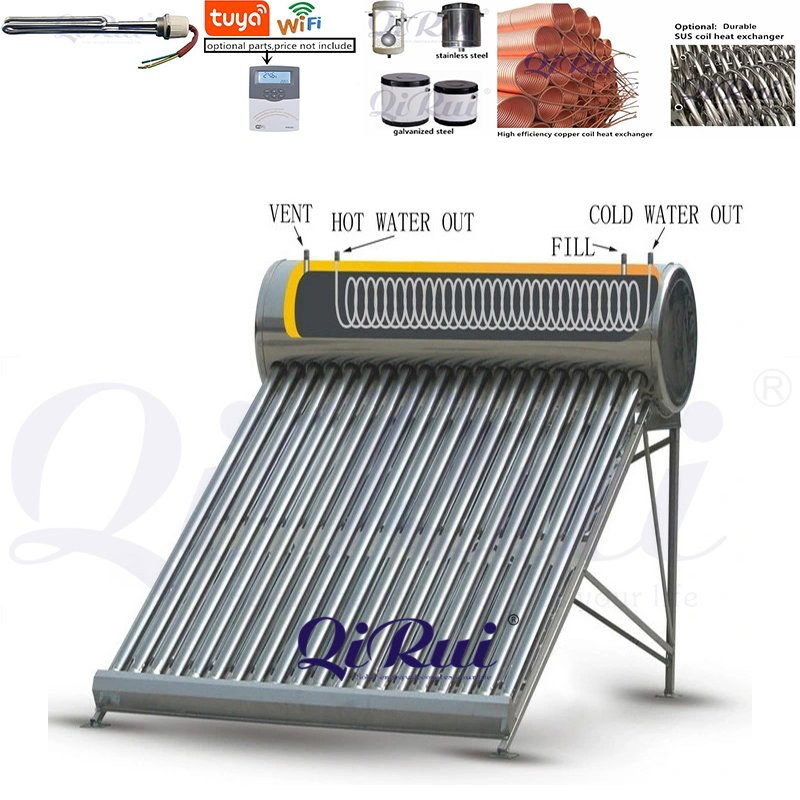 Factory Wholesale 150L 200L 300L Best Price Pressurized Solar Hot Water Heater System