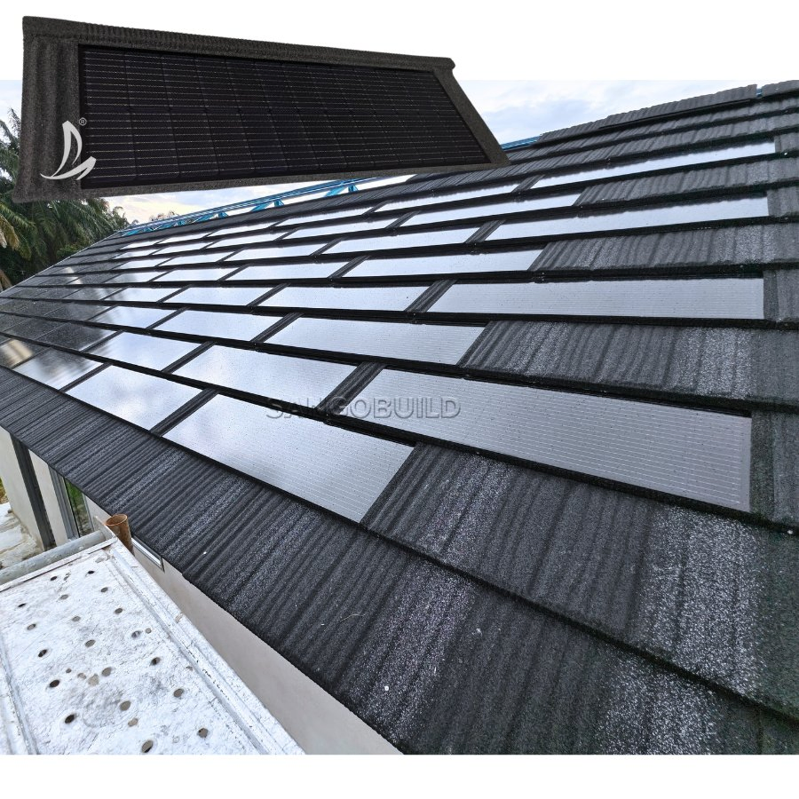 Fire-Resistant Building Material High-Quality Transparent Solar Panel BIPV Solar Roof Tile