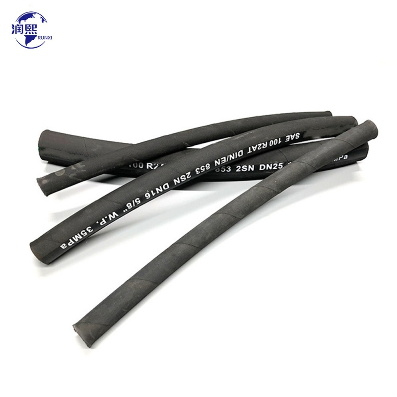 SAE 100 R2 Flexible Steel Wire Braided Hydraulic High Pressure Hydraulic Hose