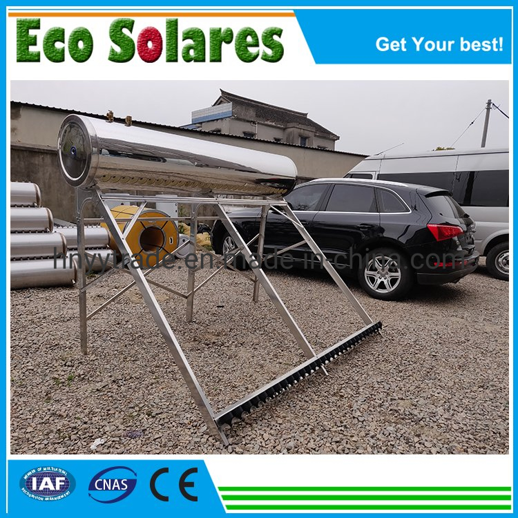 High Pressure Integrated Solar Water Heater with Heat Pipe Tubes