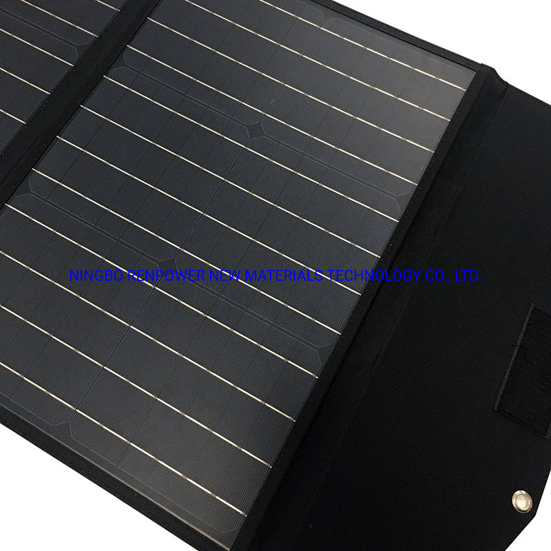 High Quality100W Upgraded Portable Solar Panel Fordable Solar Power Charger for Camping Outdoor Travel