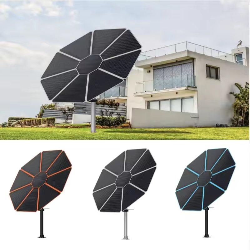 Sun Flower Solar Power Household Charger Tracking System