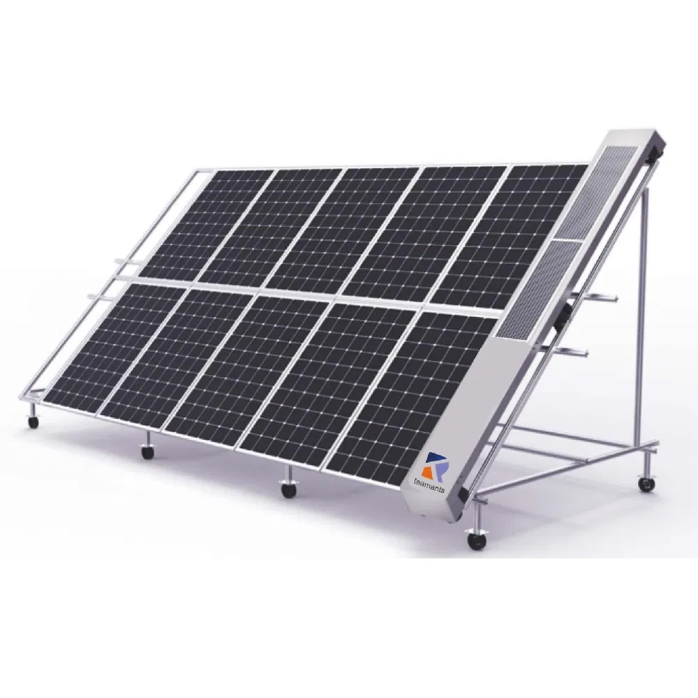 Battery-Powered Solar Cleaning Robot - Teamants Solar Panel Maintenance