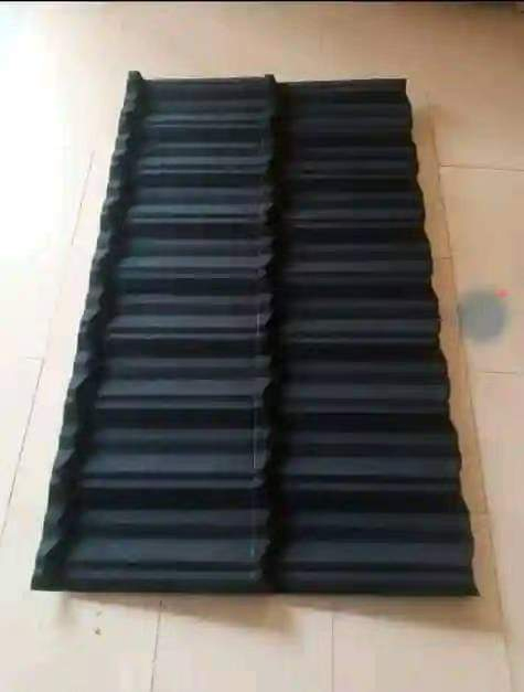Solar Panel Stone Coated Metal Flat Roof Tile Energy Efficient Roofing Sheet