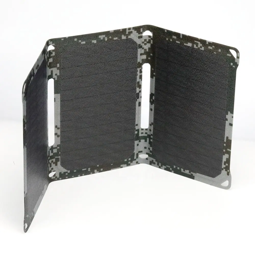 18W Solar USB Portable Mobile Phone Battery Power Bank Foldable Panel Charger Portable Power