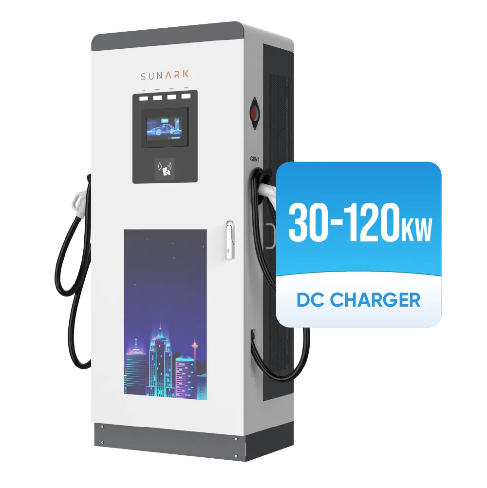 Electric Car Vehicle EV Solar Charging Station 50kw 60kw 80kw 40kw DC Fast Floor Mounted Charging Stations