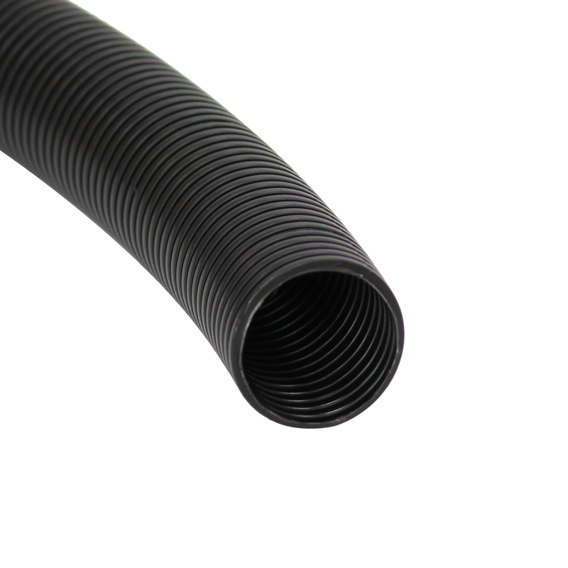 PP PE PA Flexible Corrugated Pipe Black Orange RoHS Reach CE