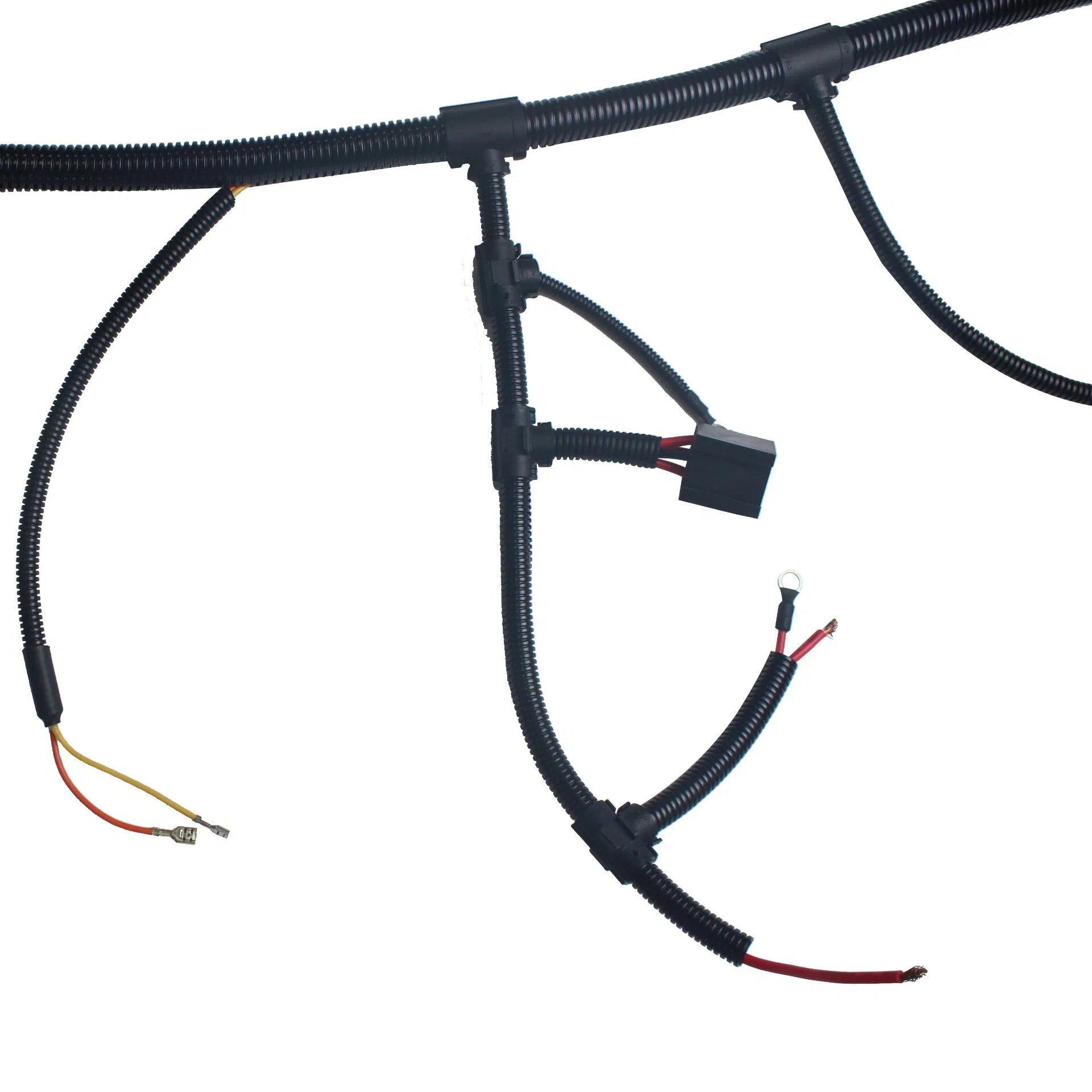 PP PE PA Flexible Corrugated Pipe Black Orange RoHS Reach CE