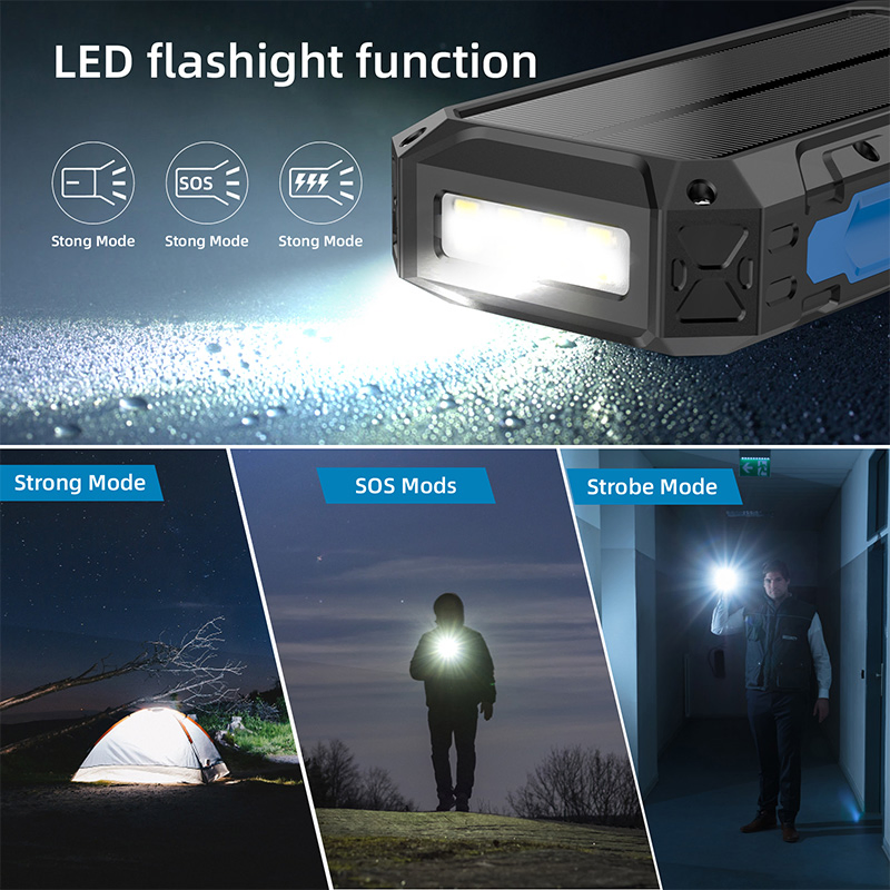 Wholesale 30000mAh Power Supply Portable Solar Power Bank Battery Charger for Phones