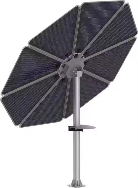 Sun Flower Solar Power Household Charger Tracking System