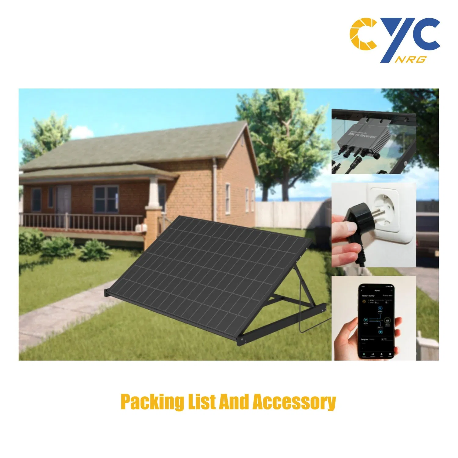Solar Panel Roof Balcony Brackets Easy Installation Photovoltaic Solar Mounting Kit System