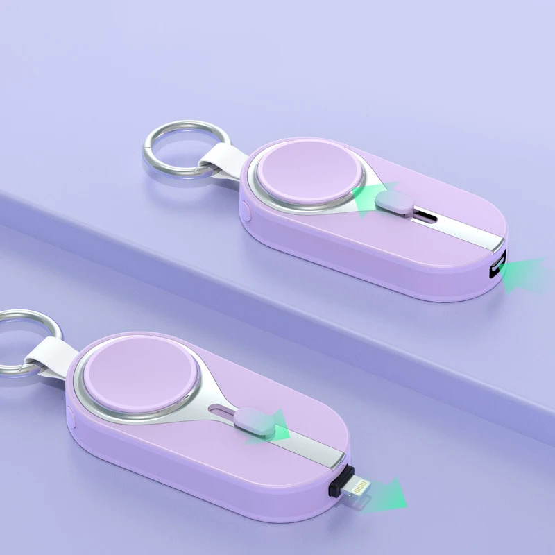 Portable Small Solar Cell Phone Charger, Fast Charging Power Bank Key Chain