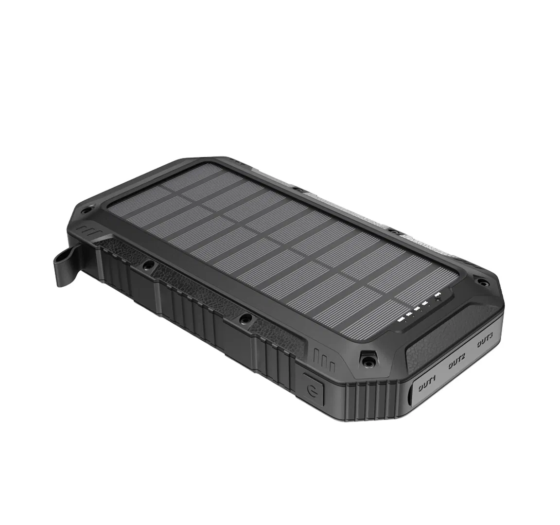 Portable Power Bank Solar Charger, 20000mAh Wireless Charger, Built-in LED Flashlight for All Cell Phone