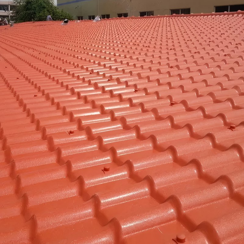 OEM/ODM Insulation Material Resistance Spanish ASA UPVC Resin Roofing Sheet Telha De PVC Roof Tile Shingle Teja De Panel Solar with Strong UV Protection