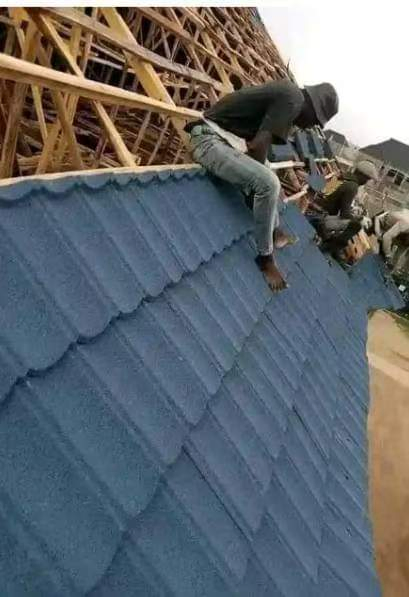 Solar Panel Stone Coated Metal Flat Roof Tile Energy Efficient Roofing Sheet