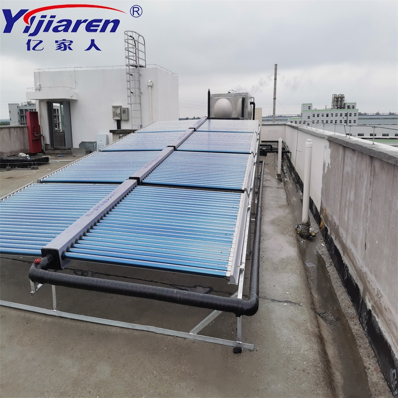 High-Efficiency Non-Pressurized 50 Vacuum Tubes Solar Collector Solar Water Heater for Hotel School Hot Water Project