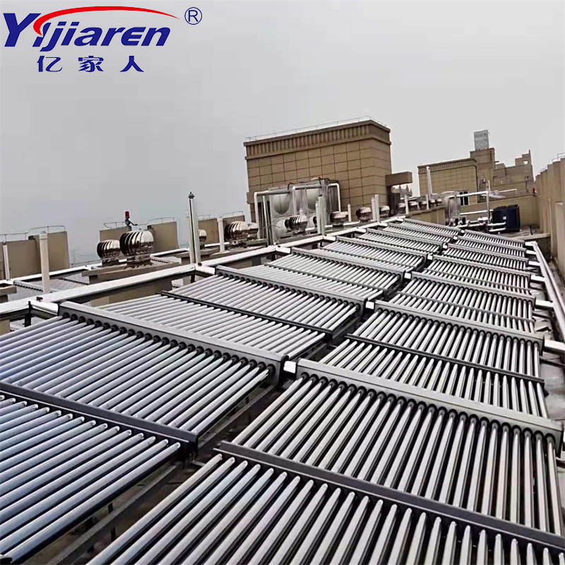 High-Efficiency Non-Pressurized 50 Vacuum Tubes Solar Collector Solar Water Heater for Hotel School Hot Water Project