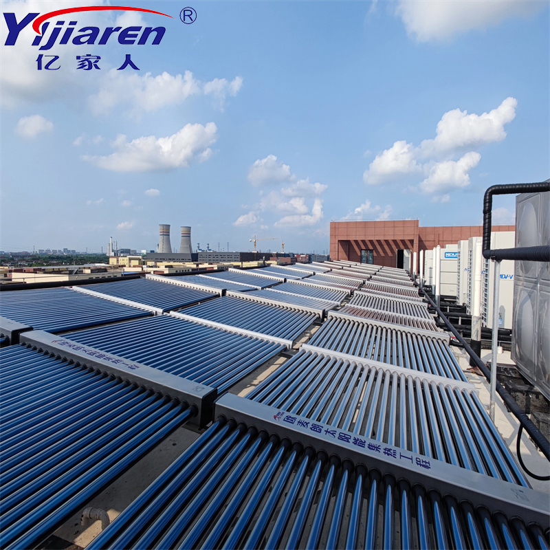 High-Efficiency Non-Pressurized 50 Vacuum Tubes Solar Collector Solar Water Heater for Hotel School Hot Water Project