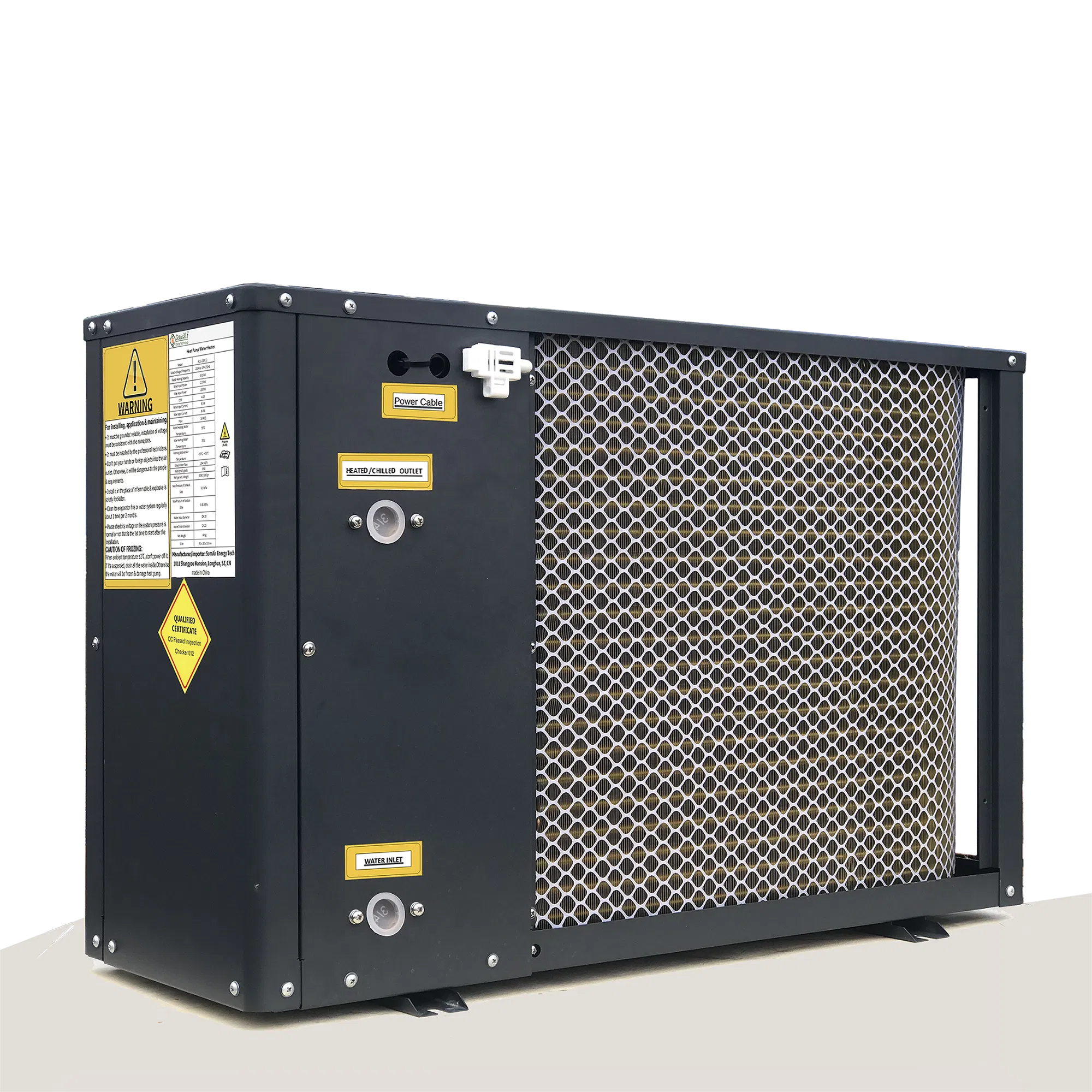 12+ Years Manufacturer Factory Supply -15dg CE CB R290 70d a++ Air to Dhw Water Heater Thermal Pump 4kw12 Hybrid Solar Heating Chilled Cylinder Tank