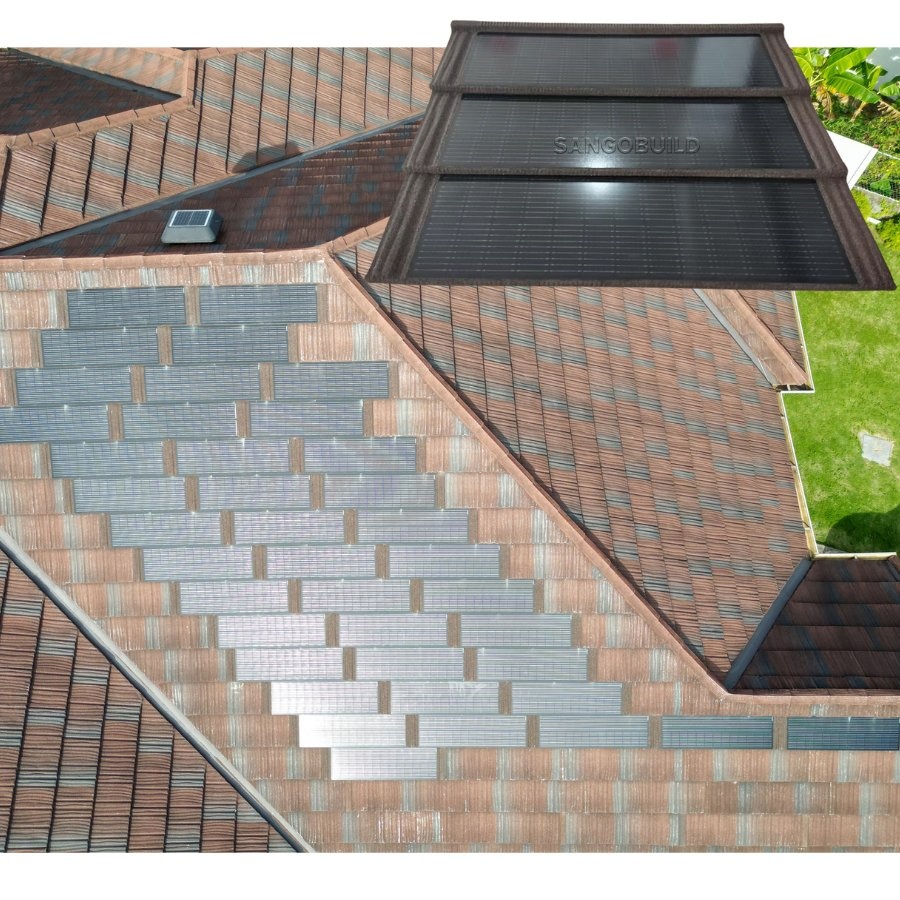 Fire-Resistant Building Material High-Quality Transparent Solar Panel BIPV Solar Roof Tile