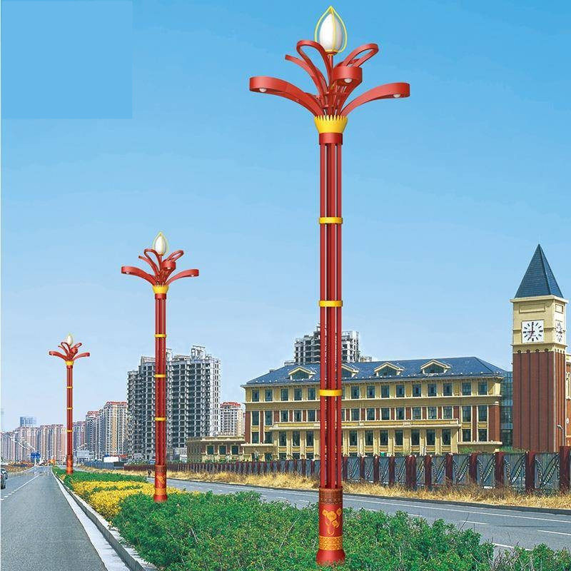 Efficient Outdoor Light Solutions with Adjustable Pole Heights for Streets