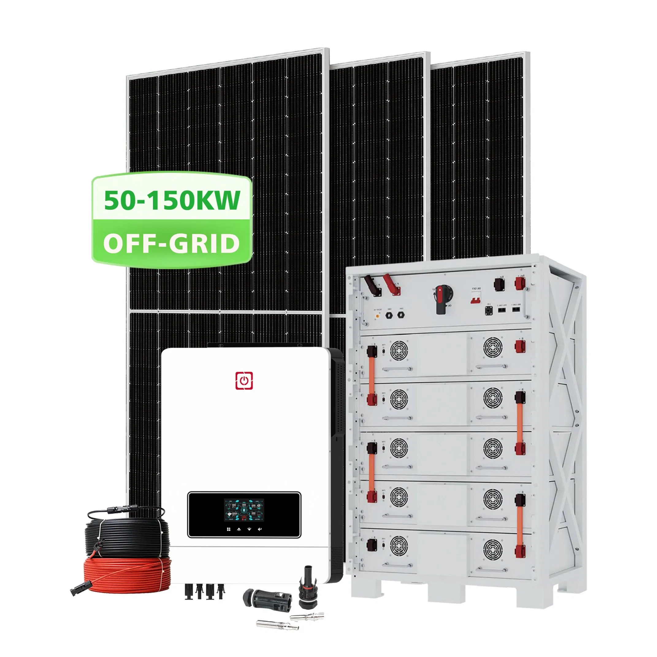 Comepelte Set 100 Kw off Grid Solar Power Water Pump Ground Mount System for Irrig