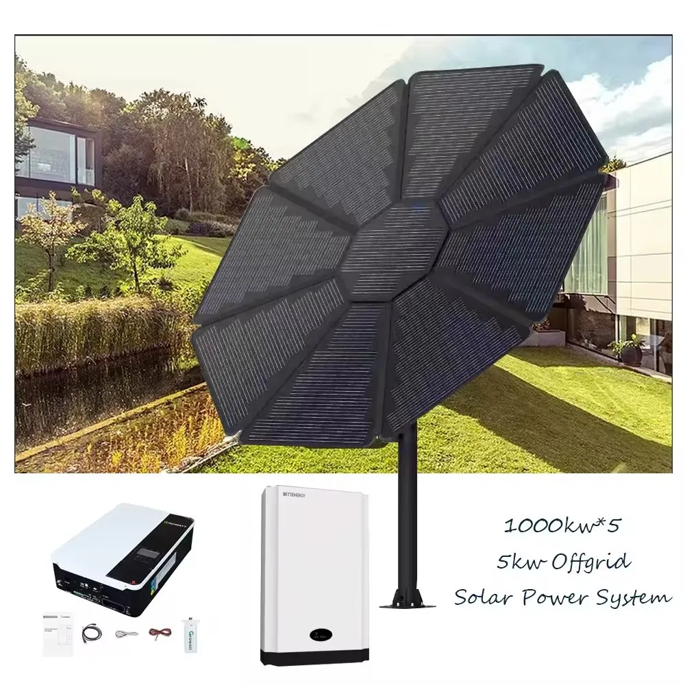 Sun Flower Solar Power Household Charger Tracking System