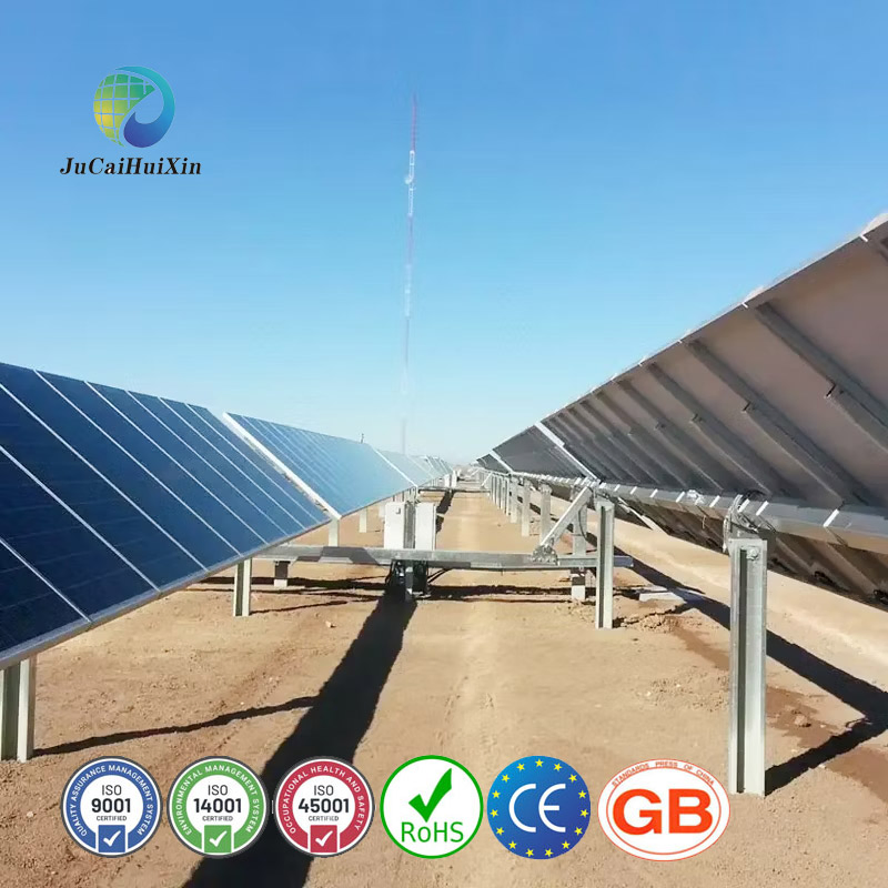 OEM HDG Steel Bracket Solar Tracking System with Single Axis Design