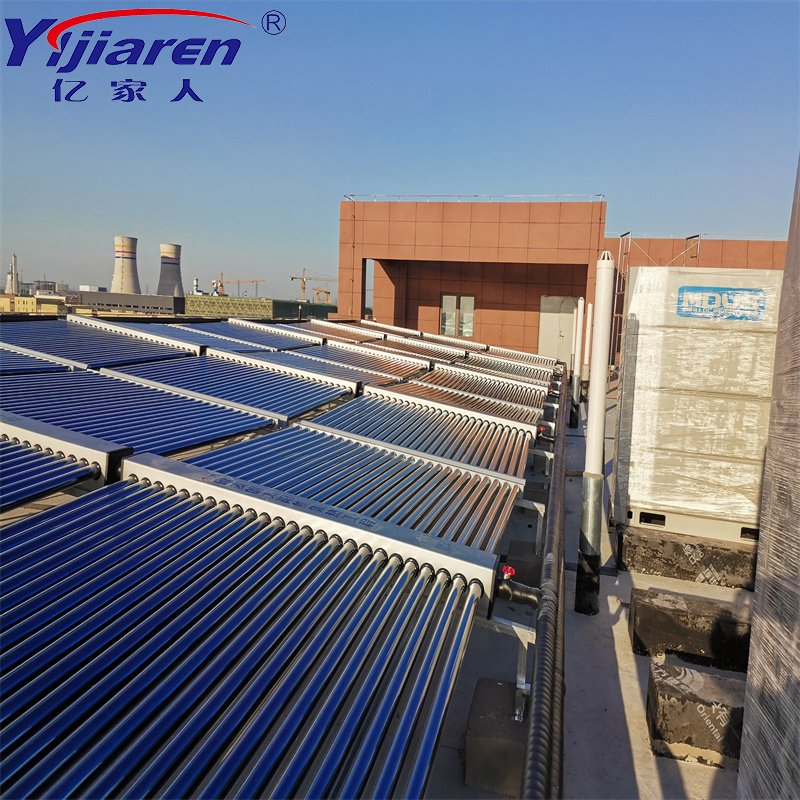 High-Efficiency Non-Pressurized 50 Vacuum Tubes Solar Collector Solar Water Heater for Hotel School Hot Water Project