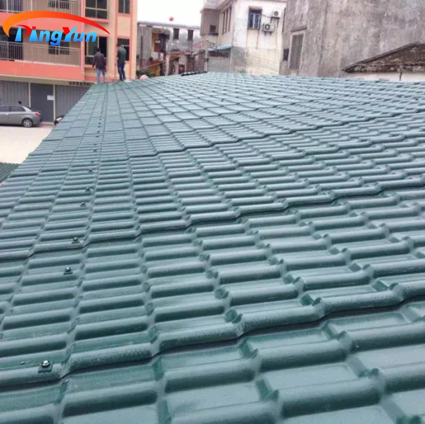 2021 Amazon Popular Cheap Prices Plastic Solar Spanish Roof Tile