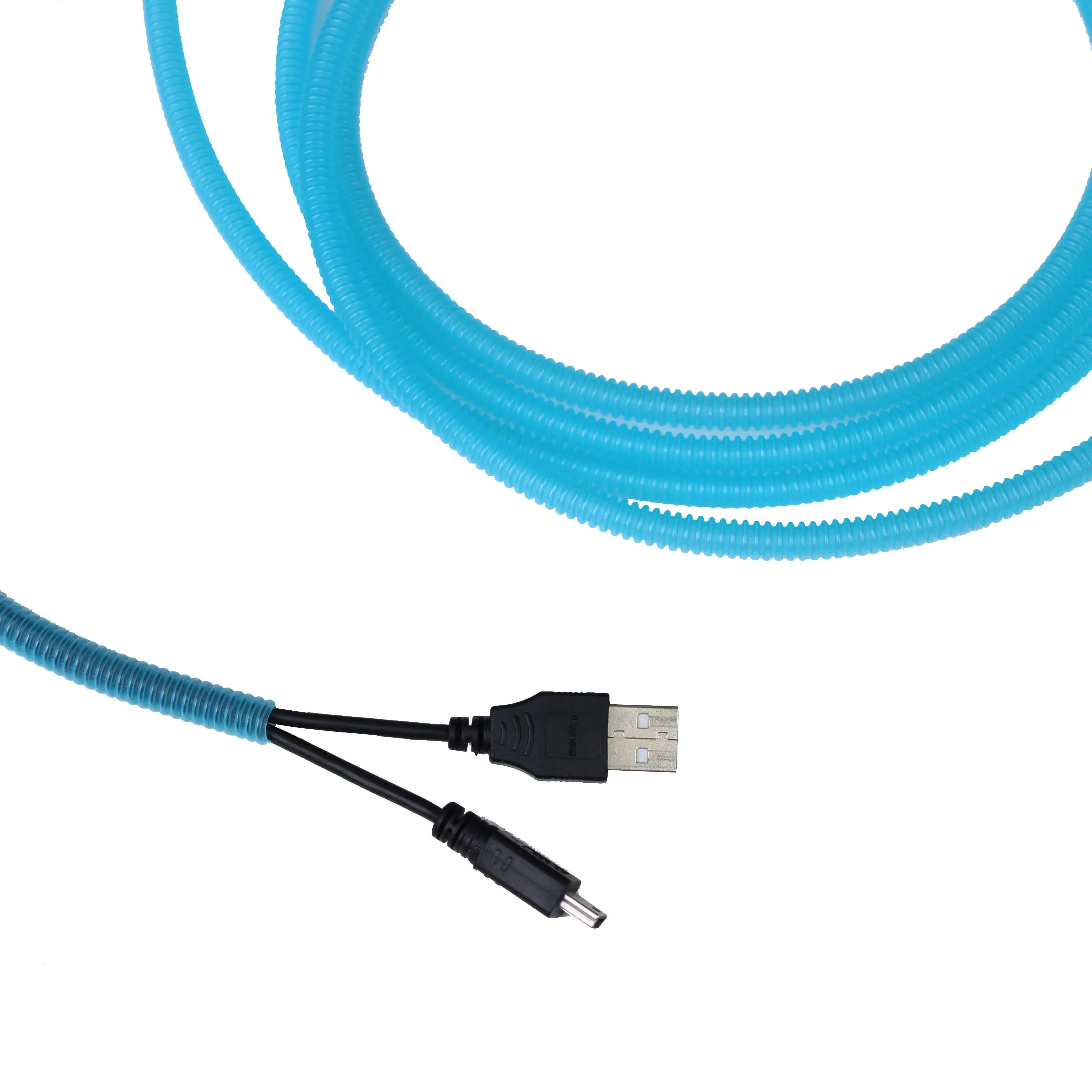 PP PE PA Flexible Corrugated Pipe Black Orange RoHS Reach CE