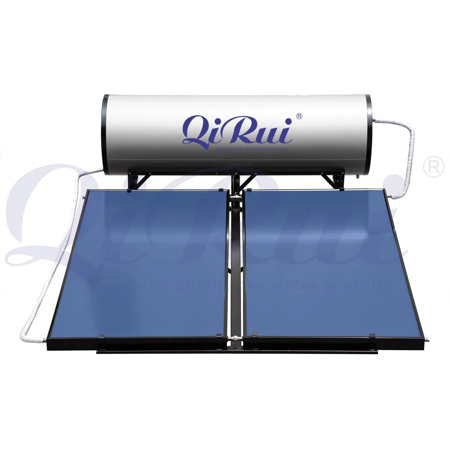 150L 200L 250L 300 Liter Enamel Jacket Tank Chauffe-Eau Solaire Indirect Geyser Pressurized Flat Plate Panel Collector Solar Hot Water Heater Heating System
