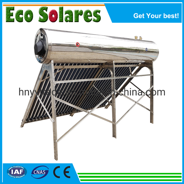 High Pressure Integrated Solar Water Heater with Heat Pipe Tubes