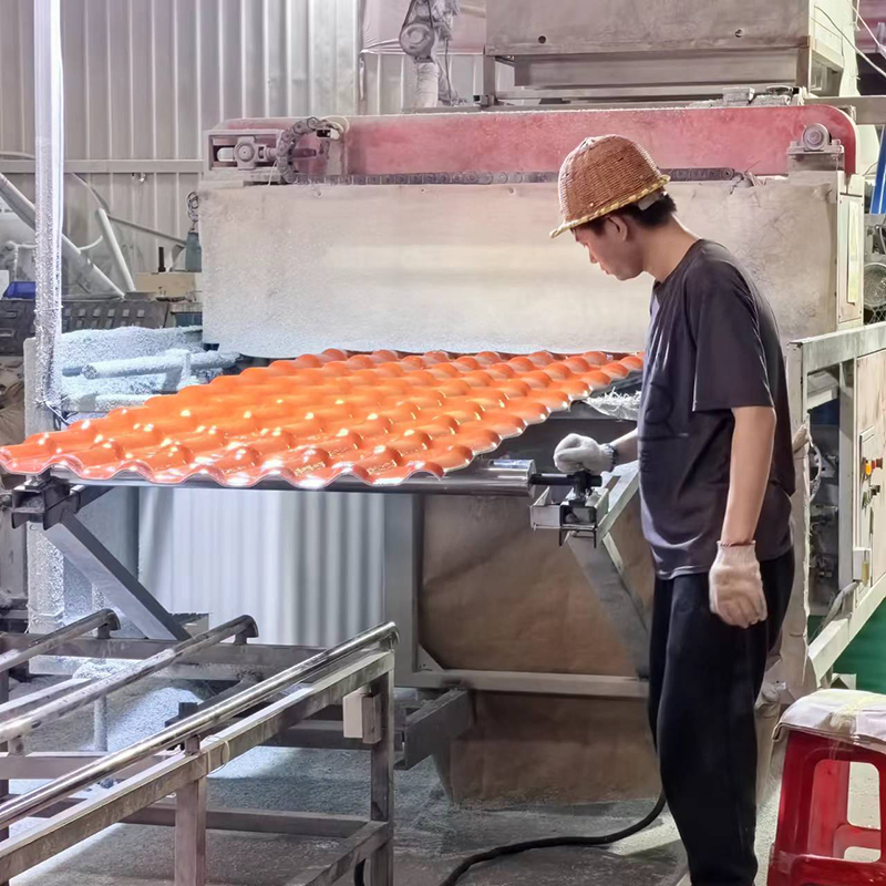 Building Material Waterproof Synthetic Resin PVC Roof Panel Plate Home Solar Clay Plastic UPVC Roofing Sheet Corrugated Color Composite Tile