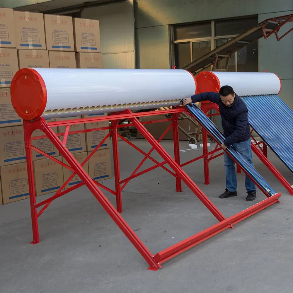 80L-400L Color Steel Compact Non Pressurized Solar Water Heater for Household Use