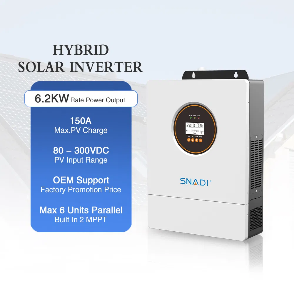 6kw 12kw Hybrid Solar Power Inverter IP54 with MPPT 48V 220V
