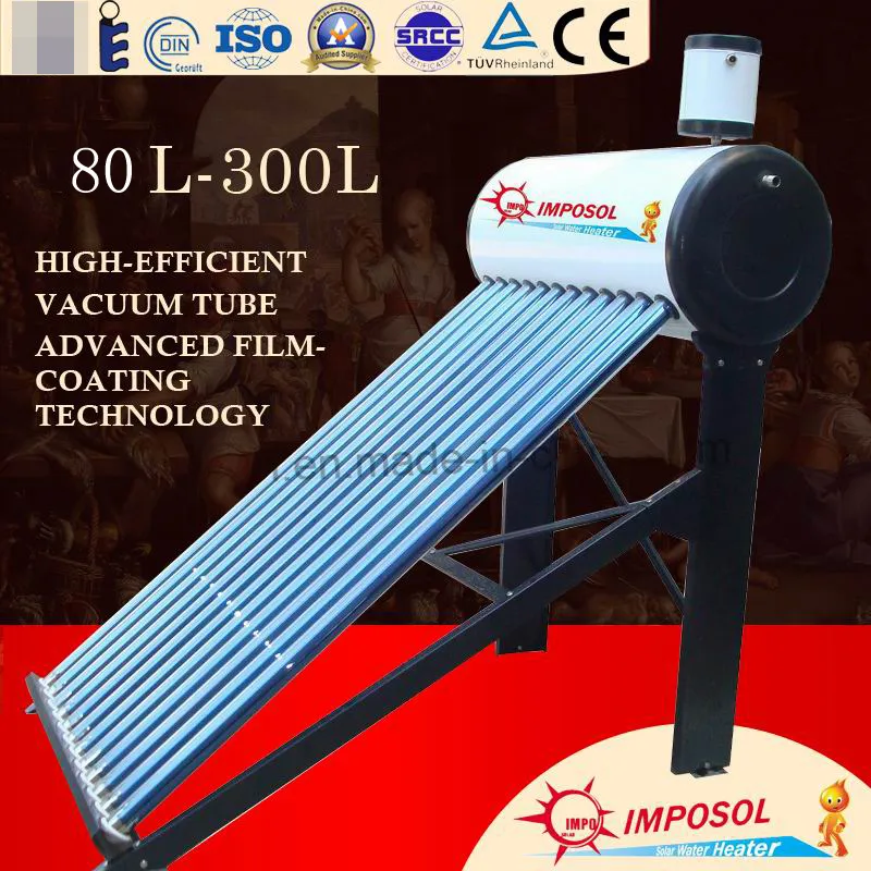 80L-300L Compact Non-Pressure Solar Water Heater with Keymark