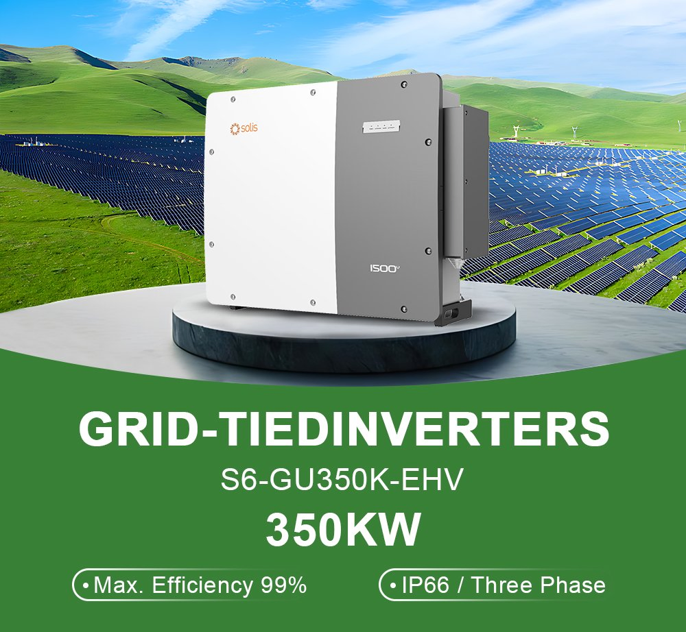 Solis Solar Inverter 350kw Grid Connected Solar Power Inverter with LCD Display and Remote Monitoring for Solar Energy Systems