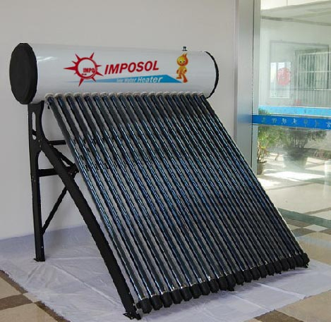 100L-300L Non-Pressure Galvanized Steel Heat Pipe Vacuum Tube Solar Energy Water Heater