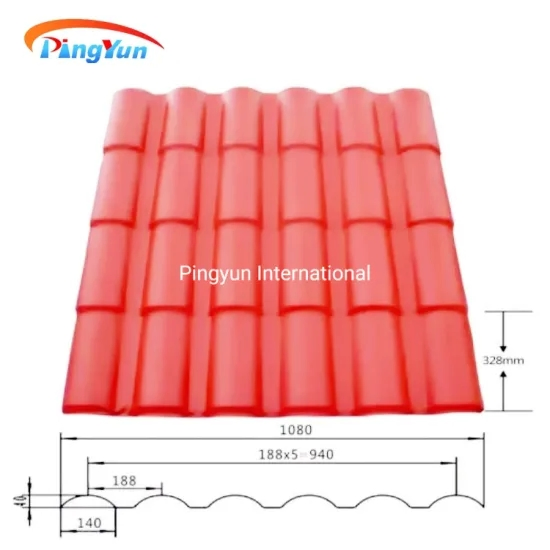UV-Resistant High Quality New Coated Sheets Solar PVC Roof Tiles for Houses