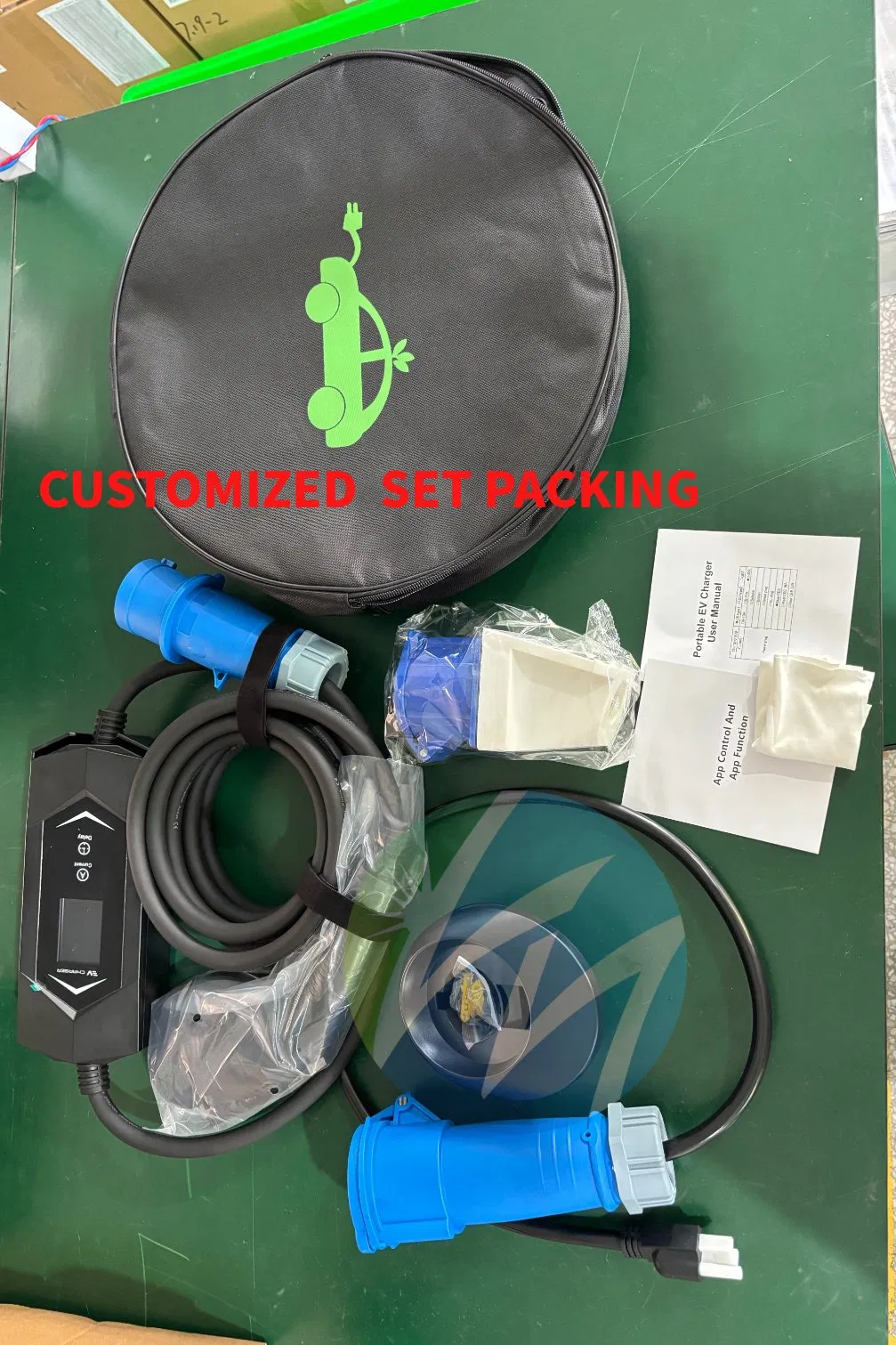 AC Portable Home Use Electric Vehicle Chargers 3.5kw7kw14kw 16A32A40A Mobile Electric Car Home Charging Solar Charger Type1type2 Gbt EV Car Charger