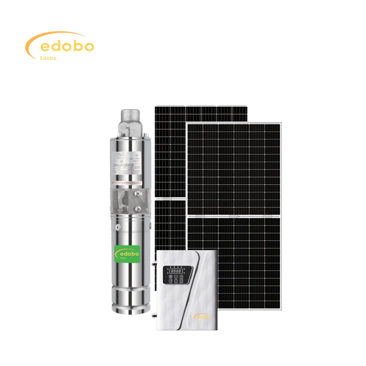 12V/24V/48V Solar Water Pump 0.2HP/0.5HP/1HP Submersible Borehole Solar Powered DC Water Pump System