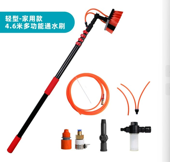 Solar Cleaning Brush with Water Supply