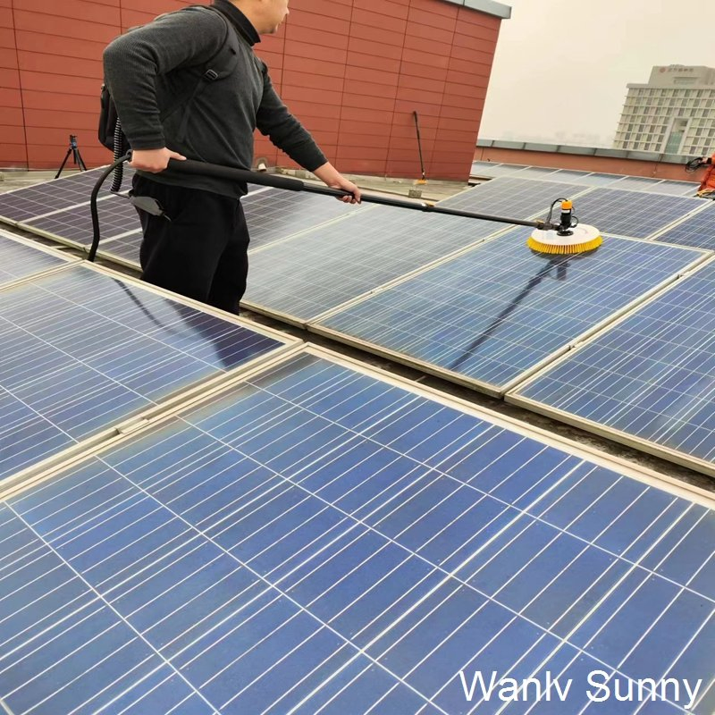 Cheap Solar Panel Cleaning Brush Handheld Photovoltaic Solar Panel Cleaning System Equipment