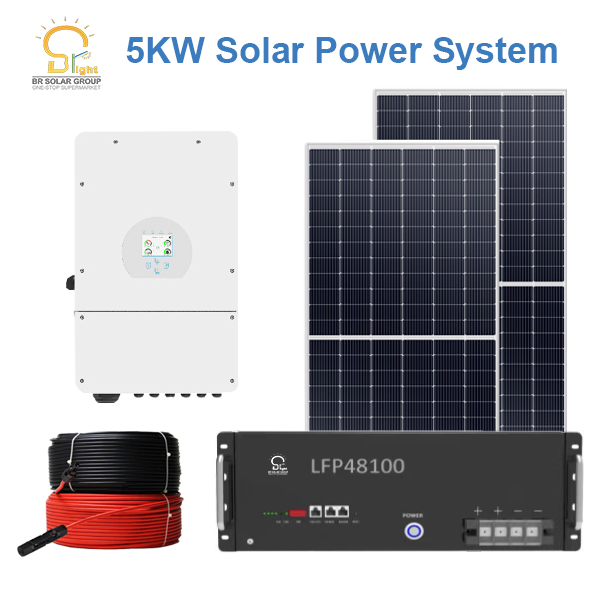 New ISO Approved off Grid Generator PV Home Power Hybrid Solar System Factory