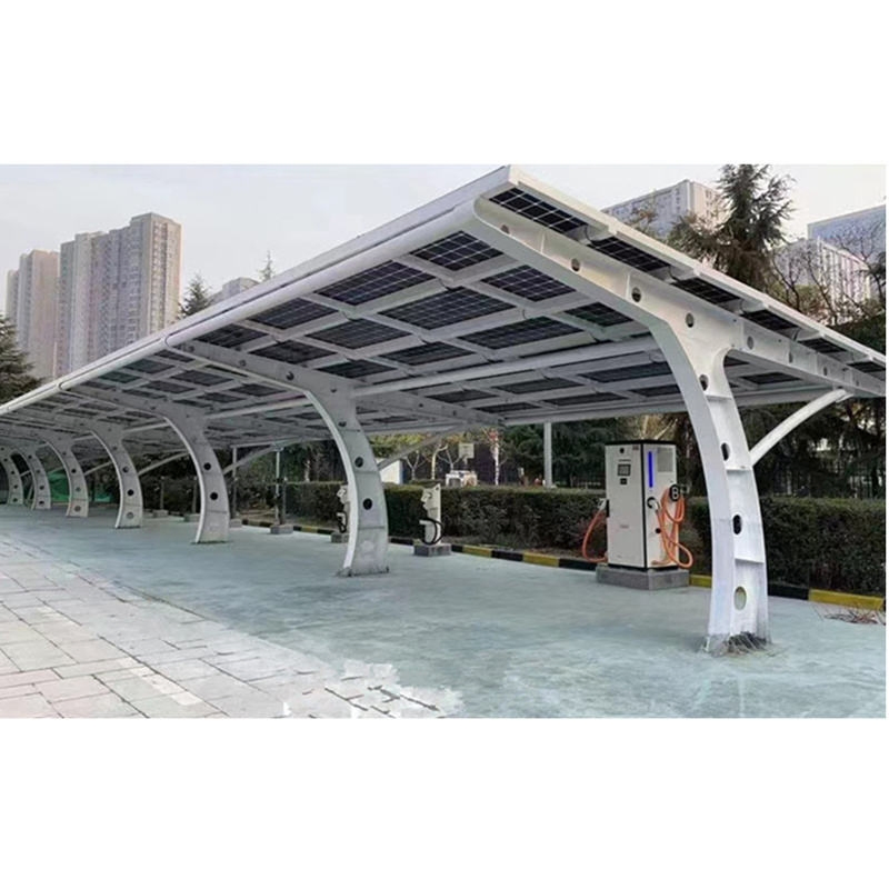 SSS Solar Carport Waterproof Carport, Solar Mounting System High Strength Steel Mounting System Solar Panel Tracking-System