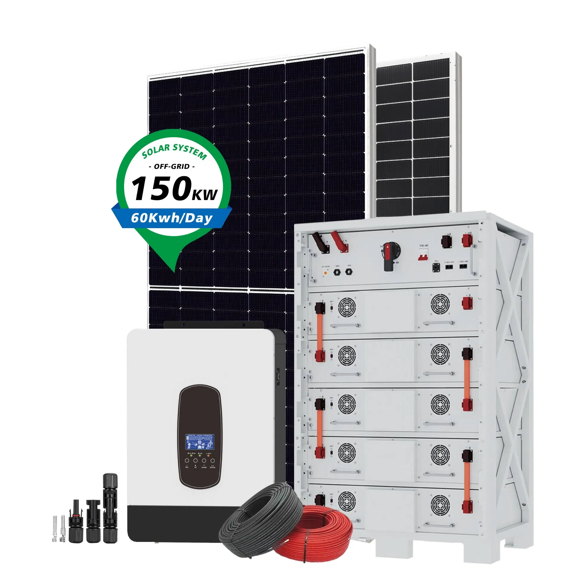 Comepelte Set 100 Kw off Grid Solar Power Water Pump Ground Mount System for Irrig